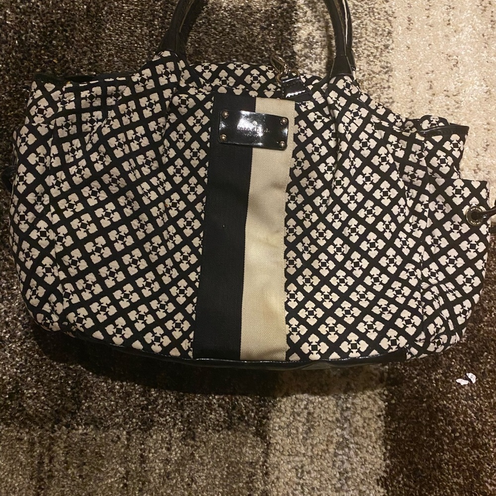 Kate Spade logo diaper bag